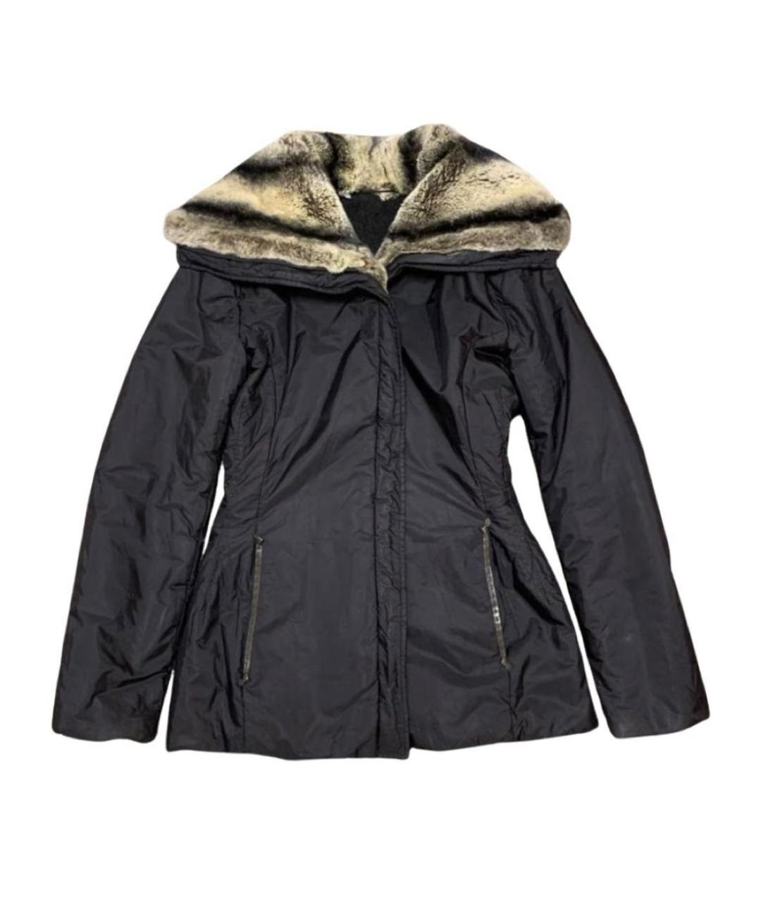 ERMANNO SCERVINO Черная меховая куртка, фото 1