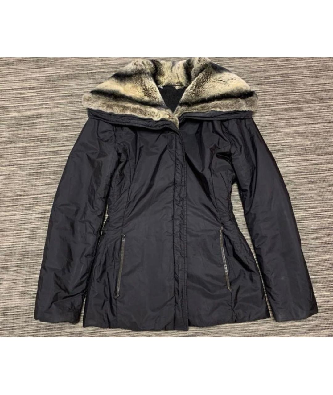 ERMANNO SCERVINO Черная меховая куртка, фото 3