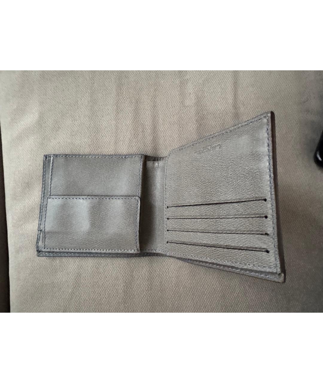 LANCEL Голубой кожаный кошелек, фото 3