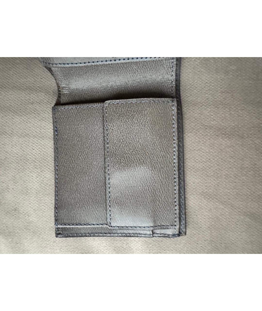 LANCEL Голубой кожаный кошелек, фото 4