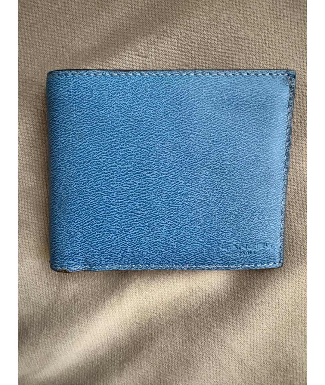 LANCEL Голубой кожаный кошелек, фото 6