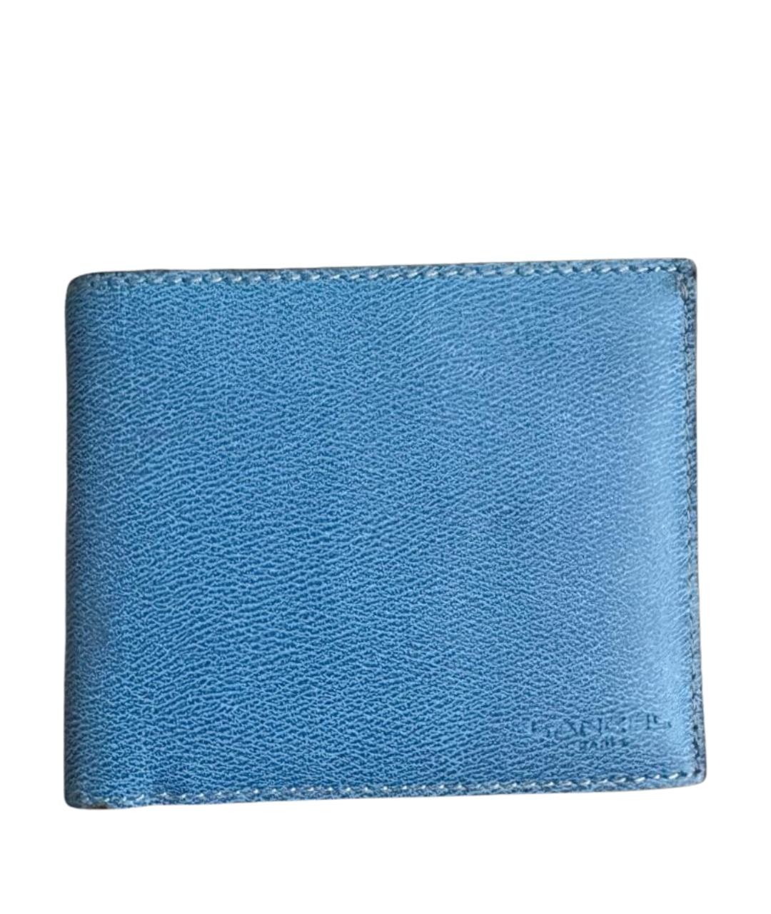 LANCEL Голубой кожаный кошелек, фото 1