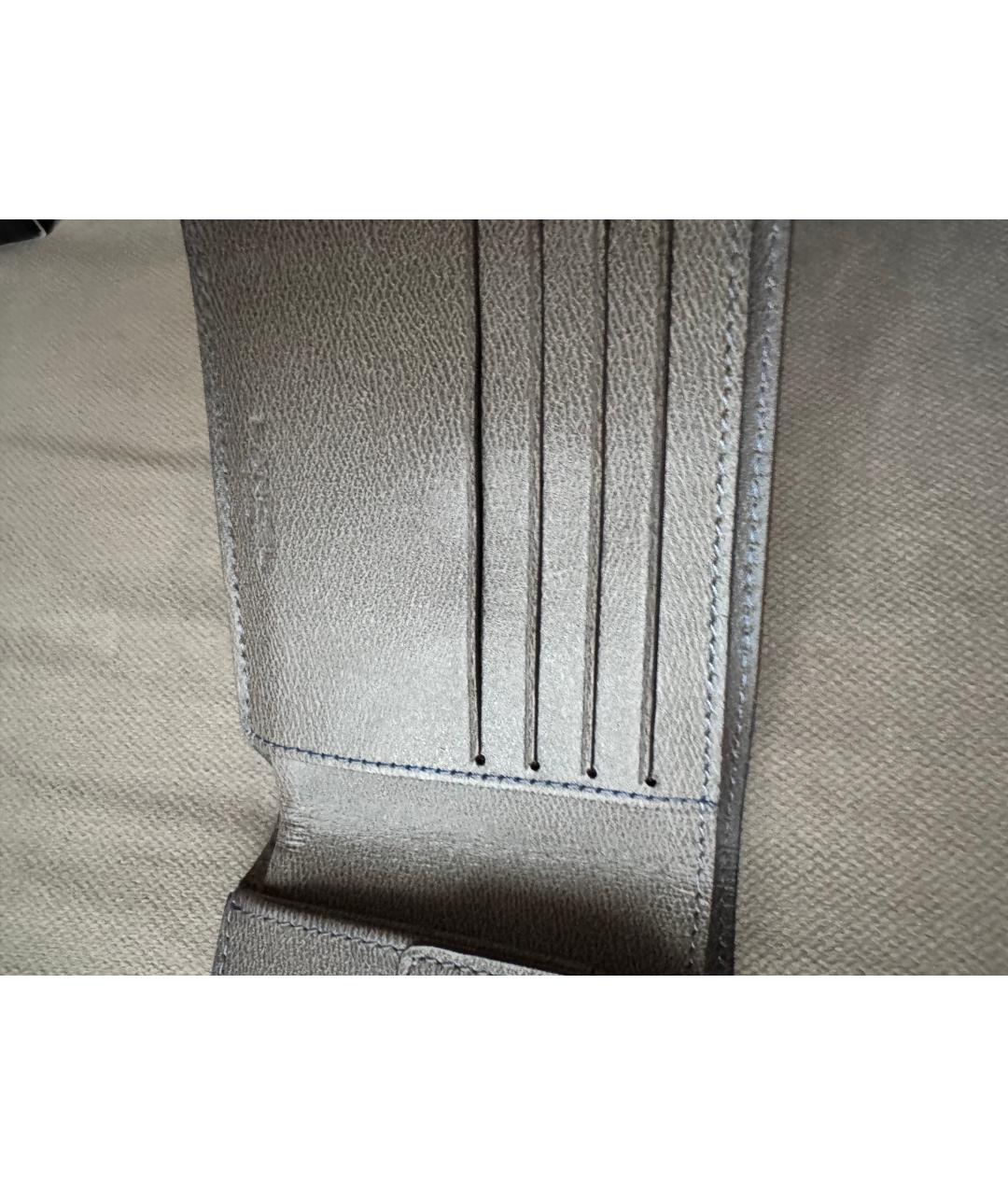 LANCEL Голубой кожаный кошелек, фото 5