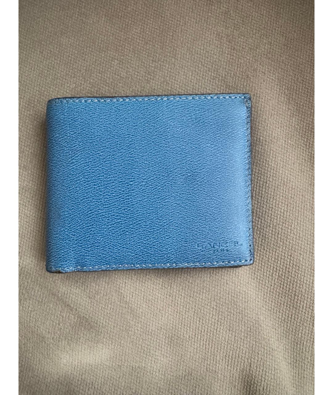 LANCEL Голубой кожаный кошелек, фото 7