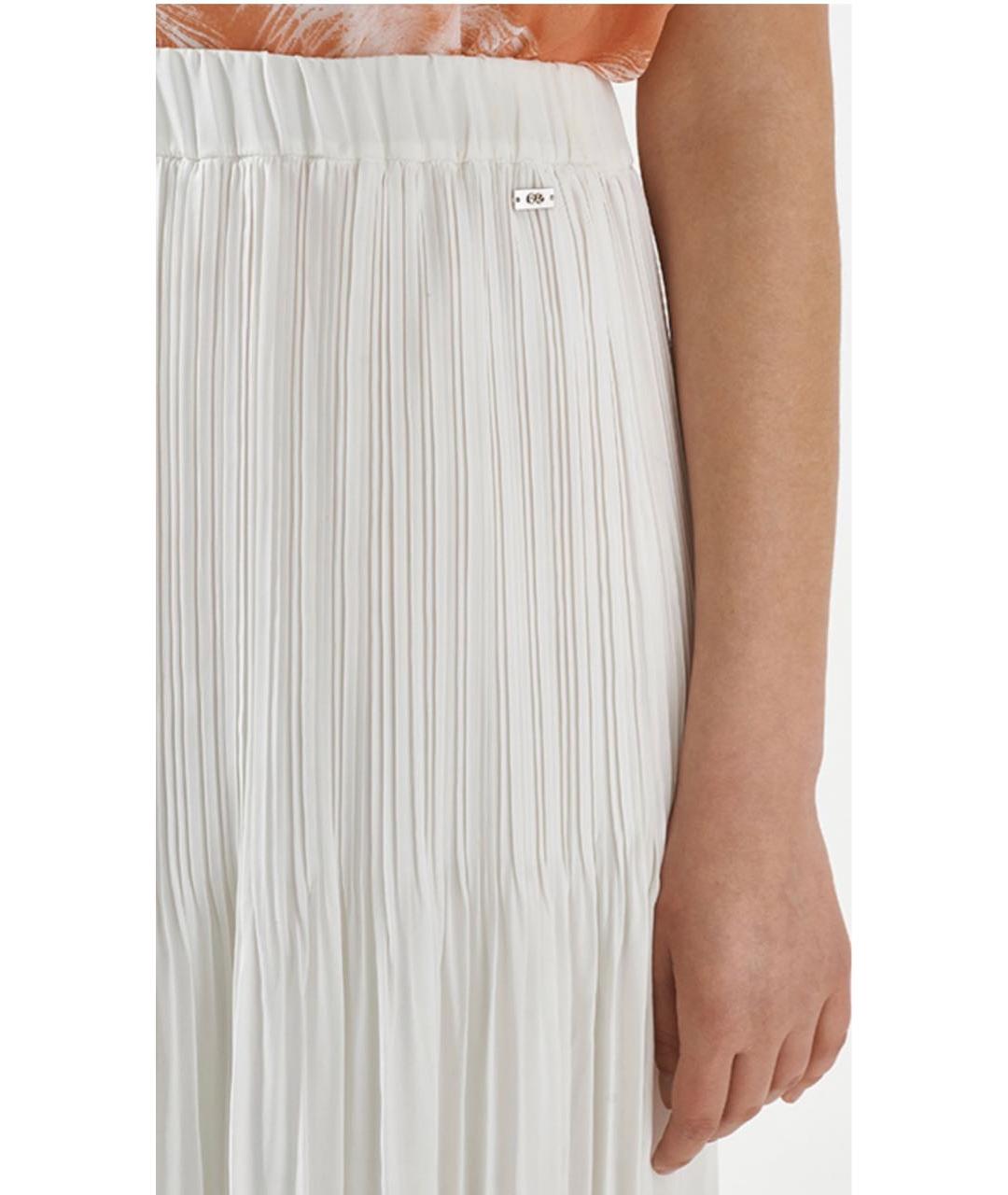 ESCADA Белая полиэстеровая юбка макси, фото 5