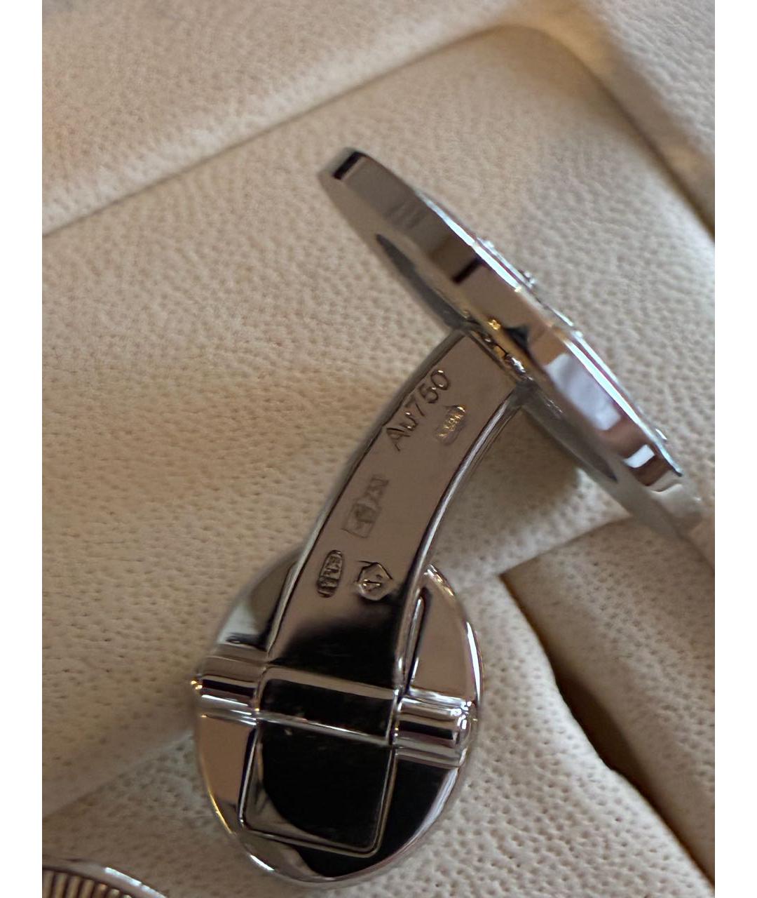 PATEK PHILIPPE Серебряные запонки из белого золота, фото 3