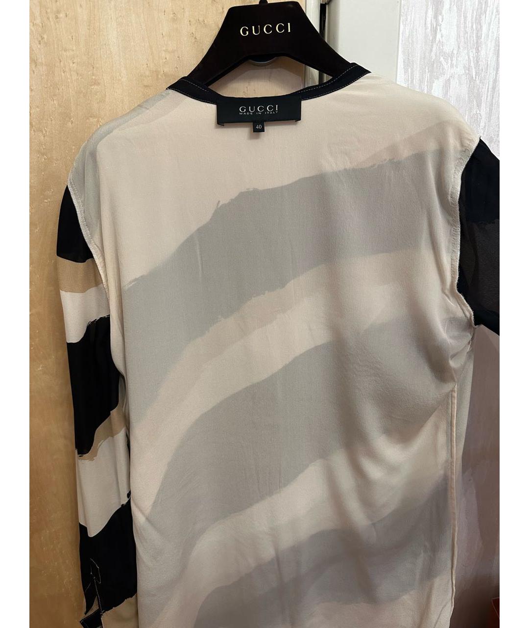 GUCCI Мульти шелковое повседневное платье, фото 3