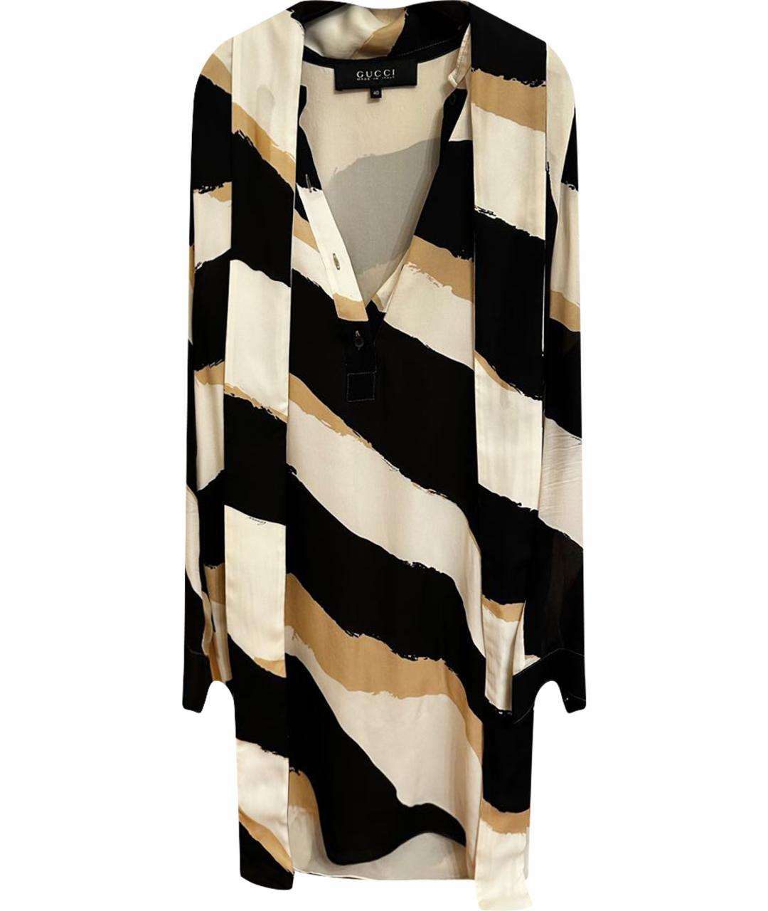 GUCCI Мульти шелковое повседневное платье, фото 1
