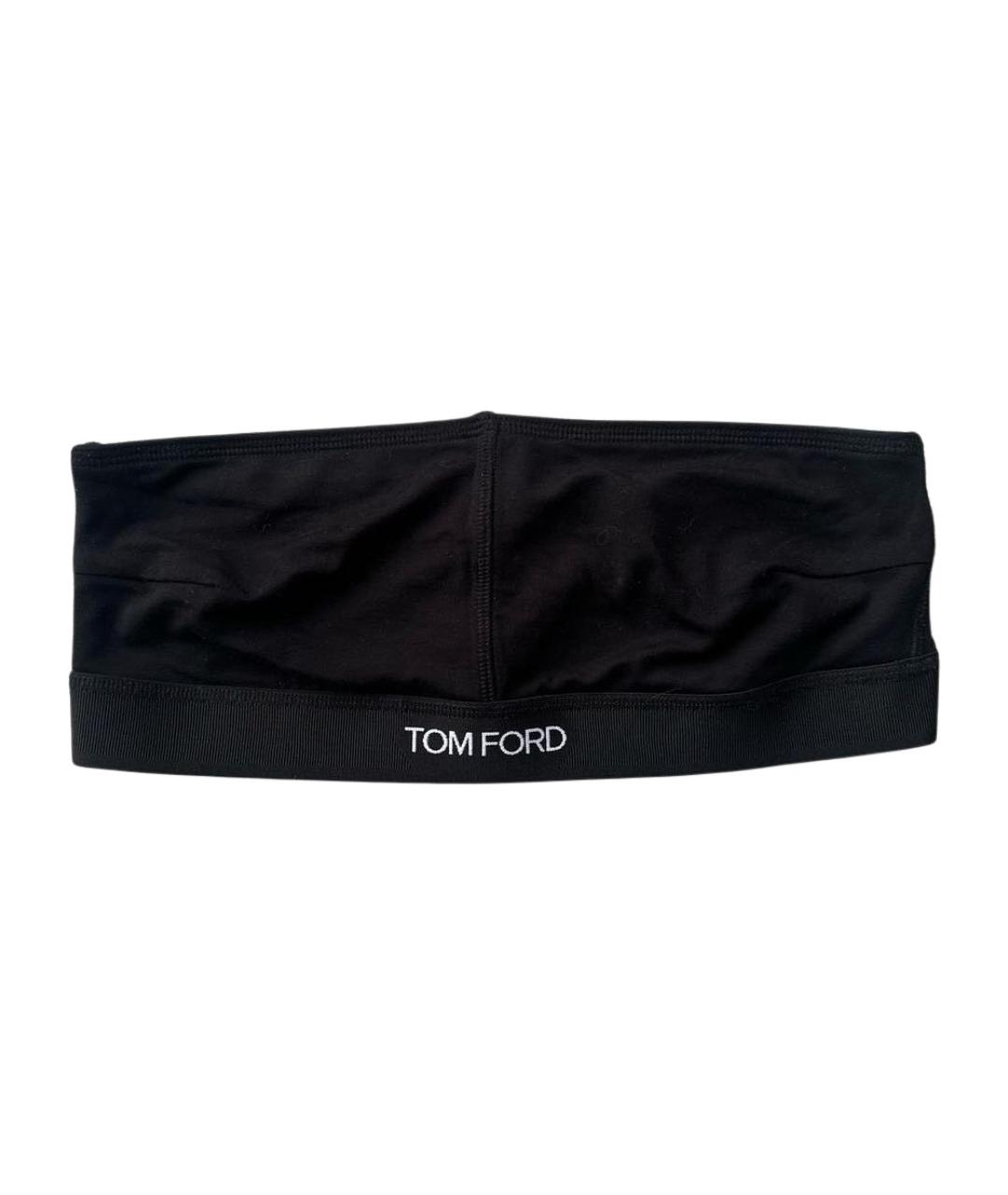 TOM FORD Черная хлопковая майка, фото 1