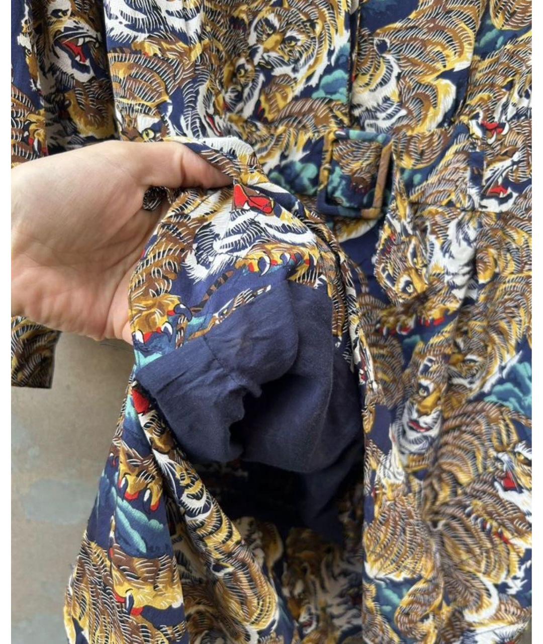 KENZO Мульти хлопковое повседневное платье, фото 4