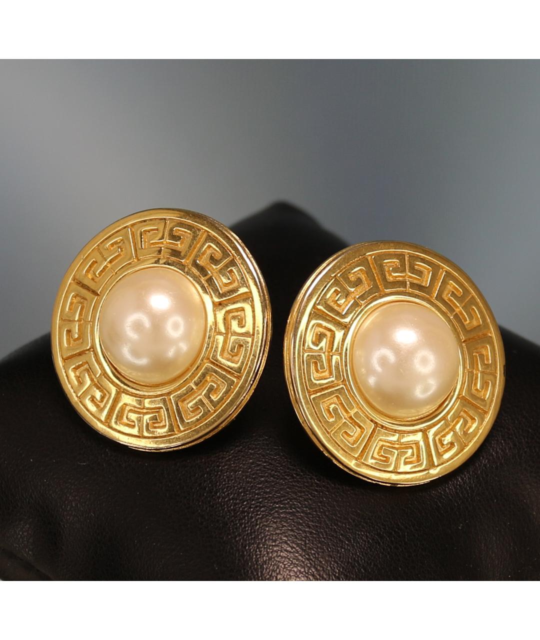 GIVENCHY Золотые позолоченные клипсы, фото 4