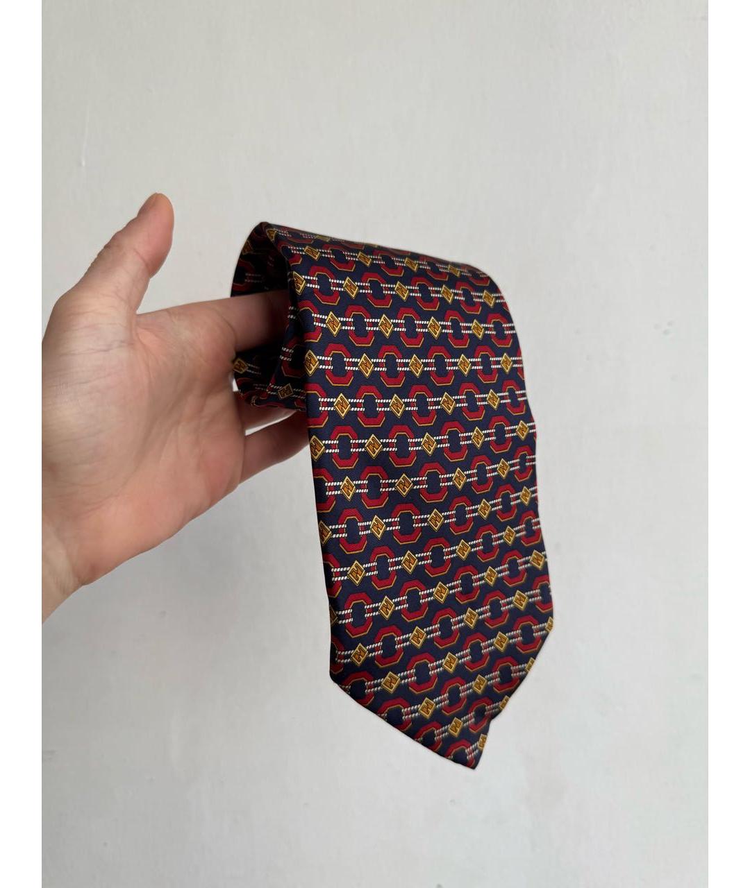 FENDI Мульти шелковый галстук, фото 9