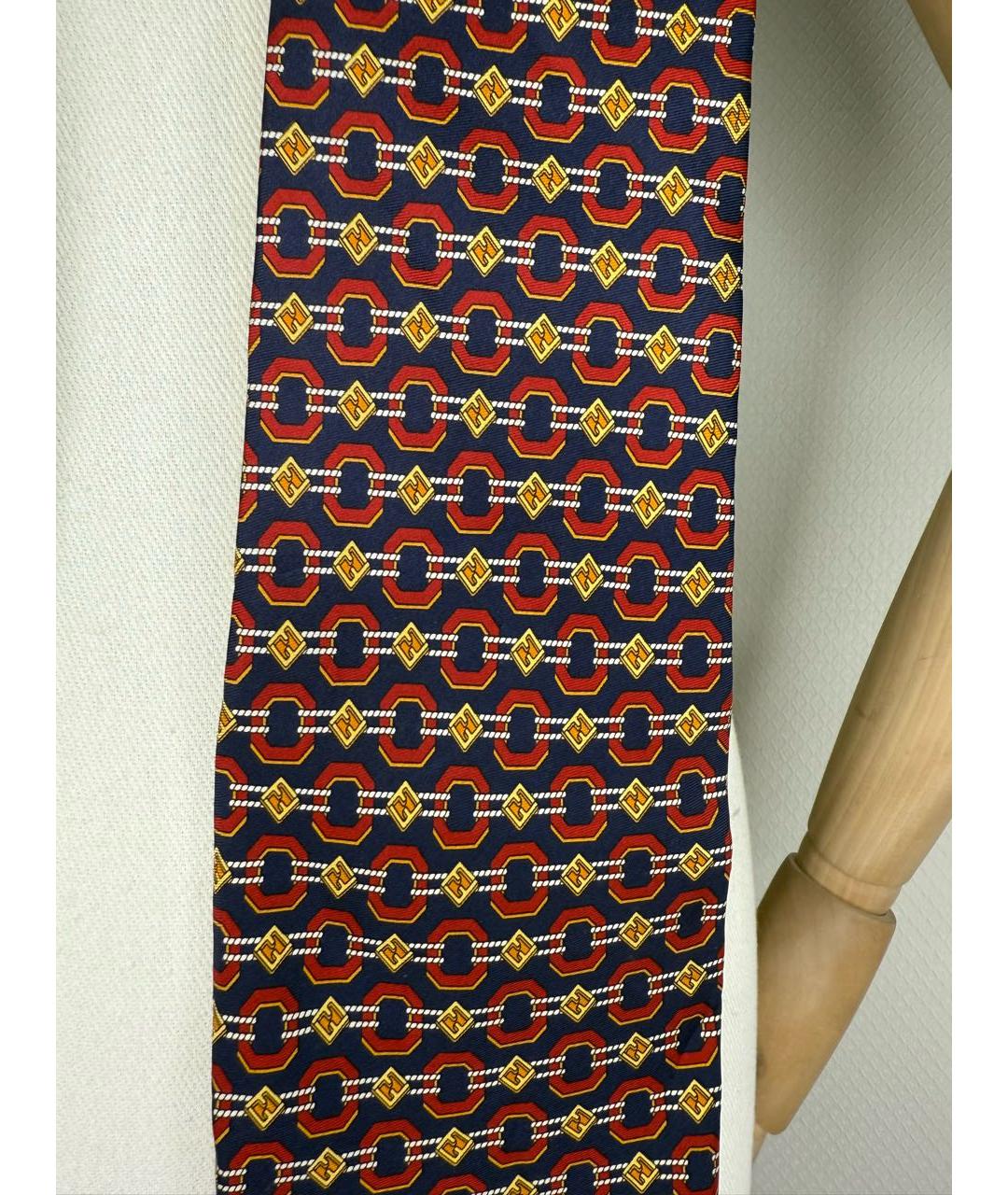 FENDI Мульти шелковый галстук, фото 4