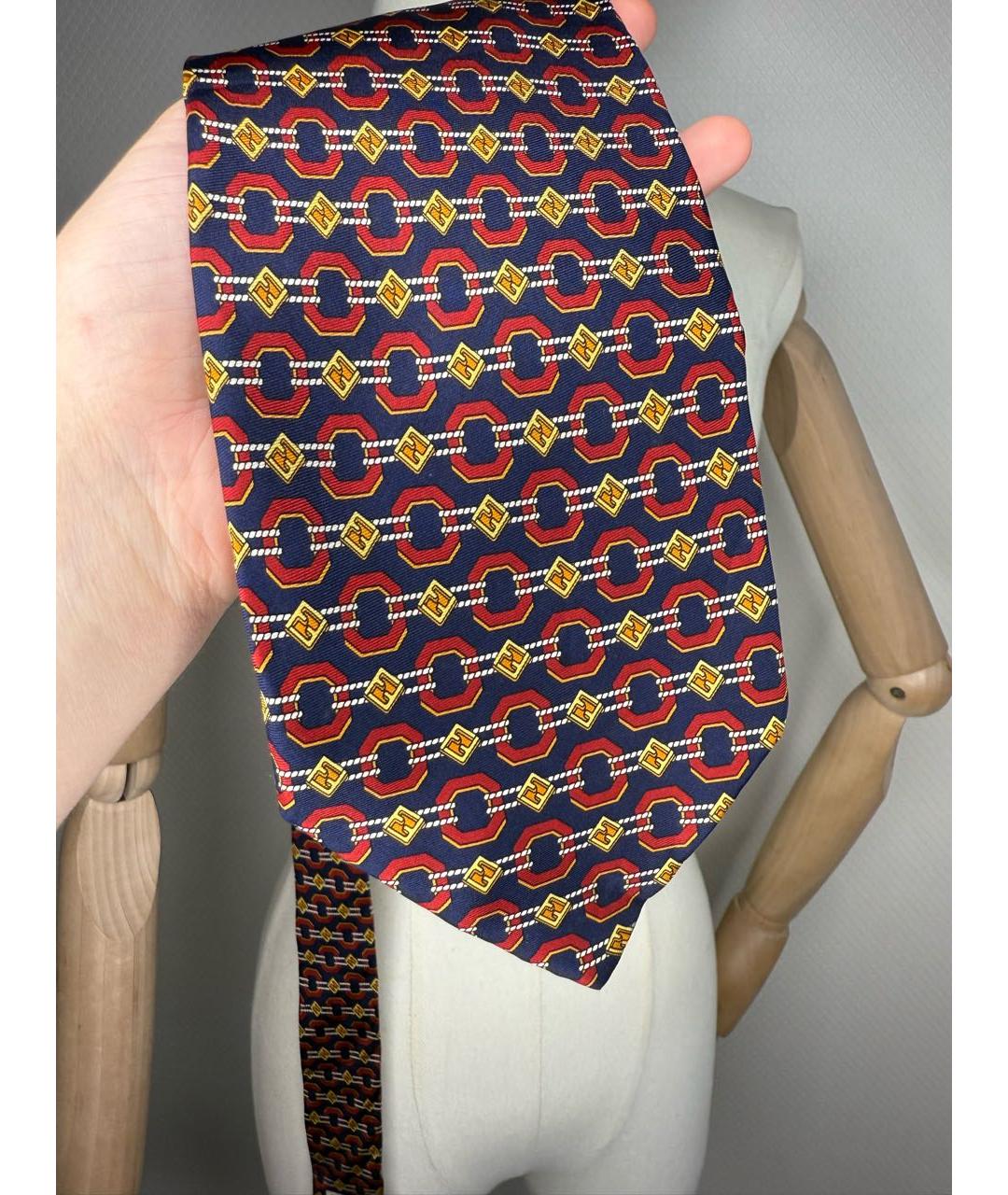 FENDI Мульти шелковый галстук, фото 7
