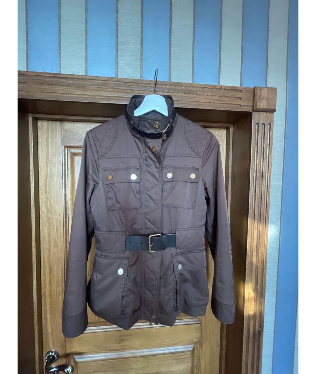 CAROLINA HERRERA Коричневый полиэстеровый жакет/пиджак, фото 8