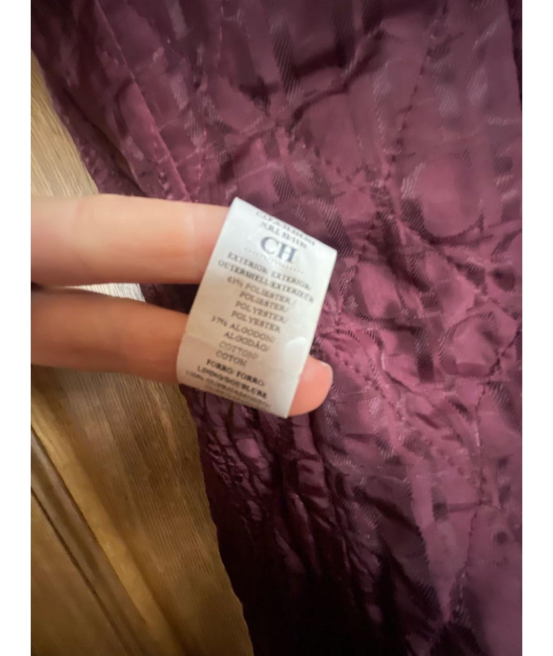 CAROLINA HERRERA Коричневый полиэстеровый жакет/пиджак, фото 4