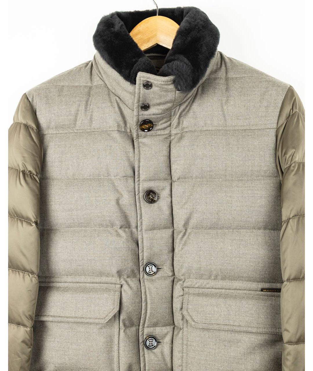 MOORER Коричневый шерстяной пуховик, фото 3