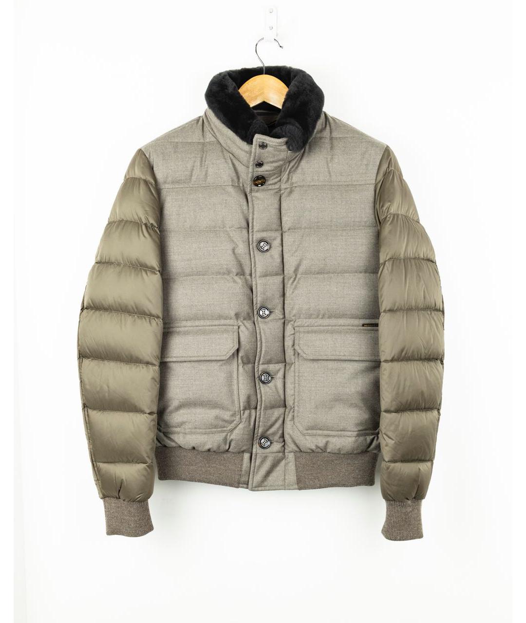 MOORER Коричневый шерстяной пуховик, фото 5