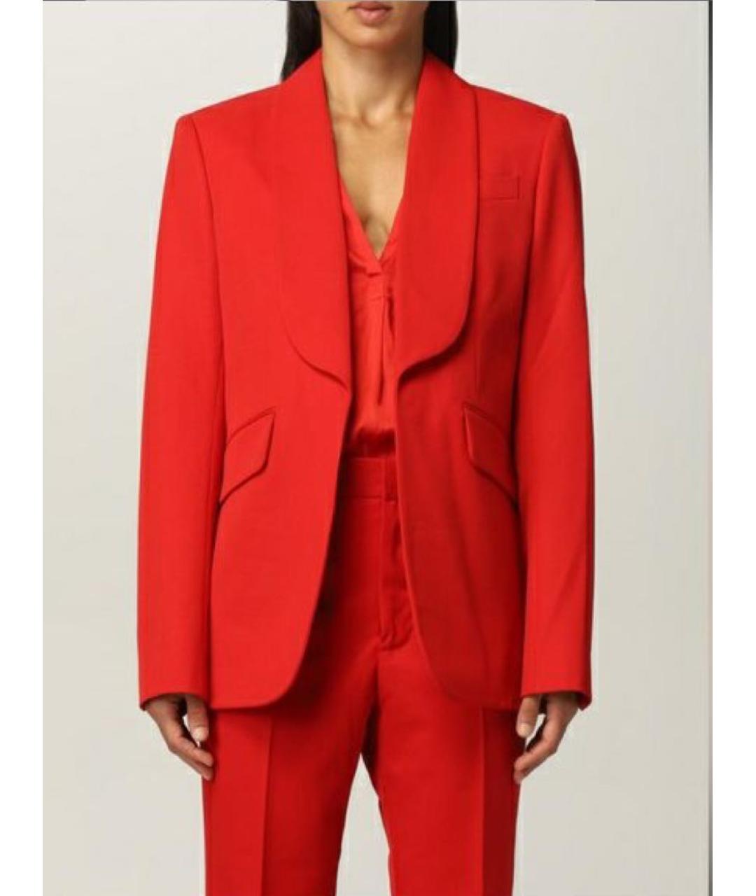 ZADIG & VOLTAIRE Красный шерстяной жакет/пиджак, фото 4