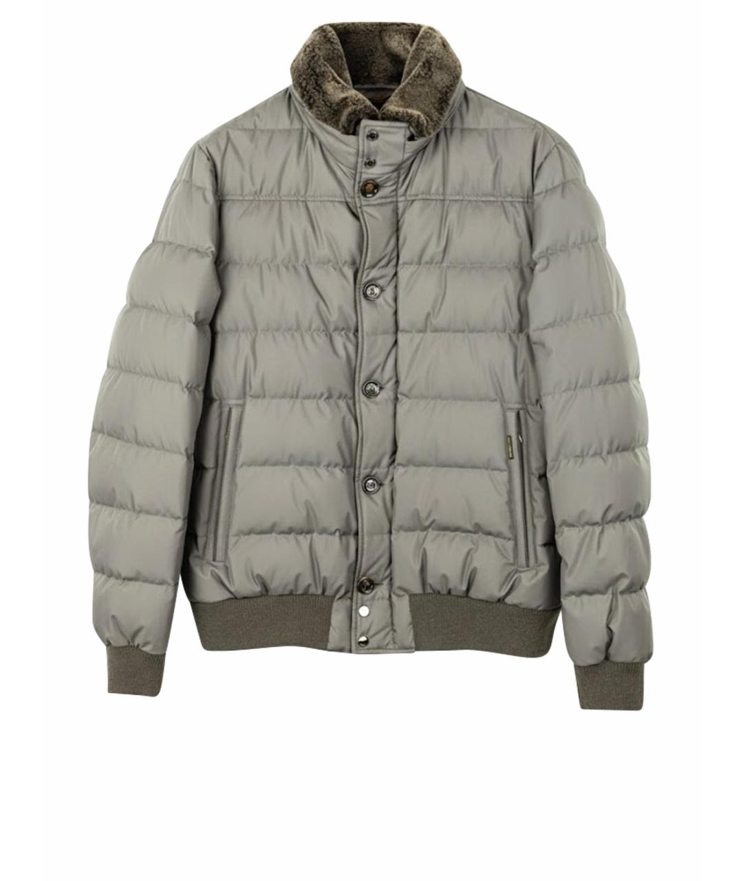 MOORER Коричневая полиэстеровая куртка, фото 1