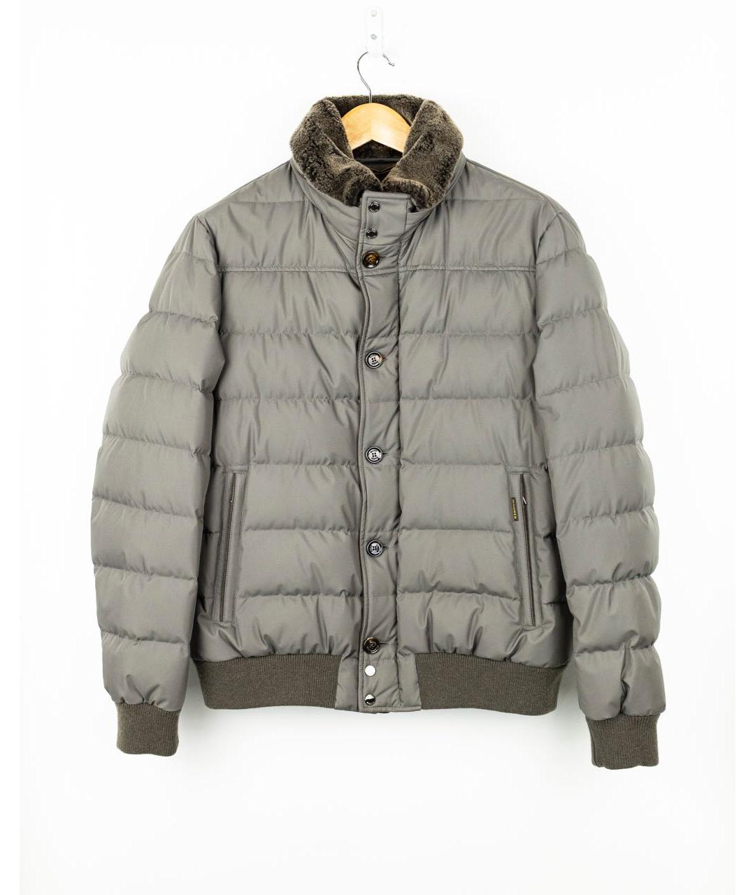 MOORER Коричневая полиэстеровая куртка, фото 5