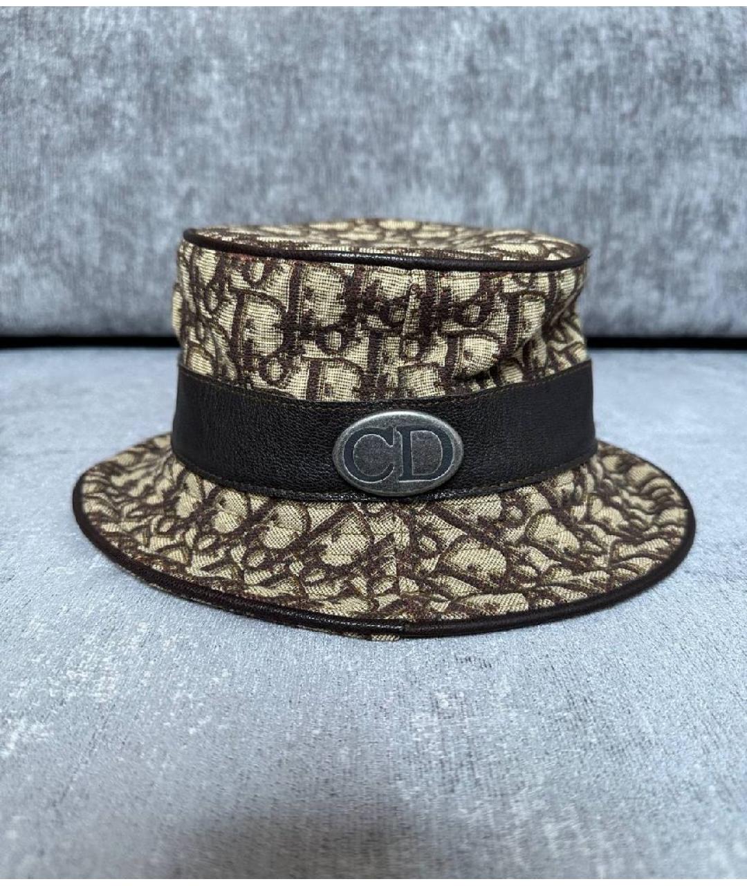 CHRISTIAN DIOR Бежевая шляпа, фото 6