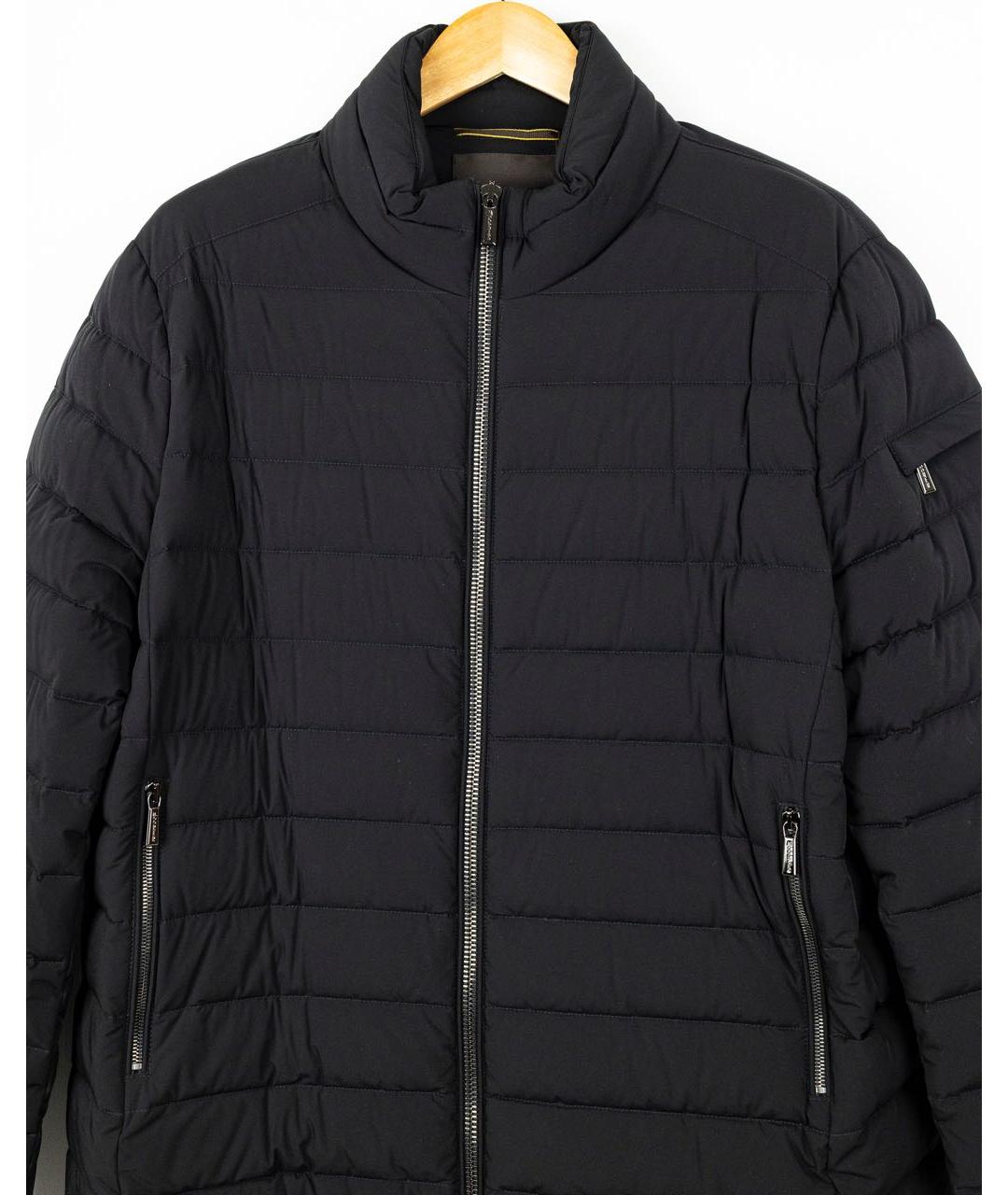 MOORER Черная полиэстеровая куртка, фото 3