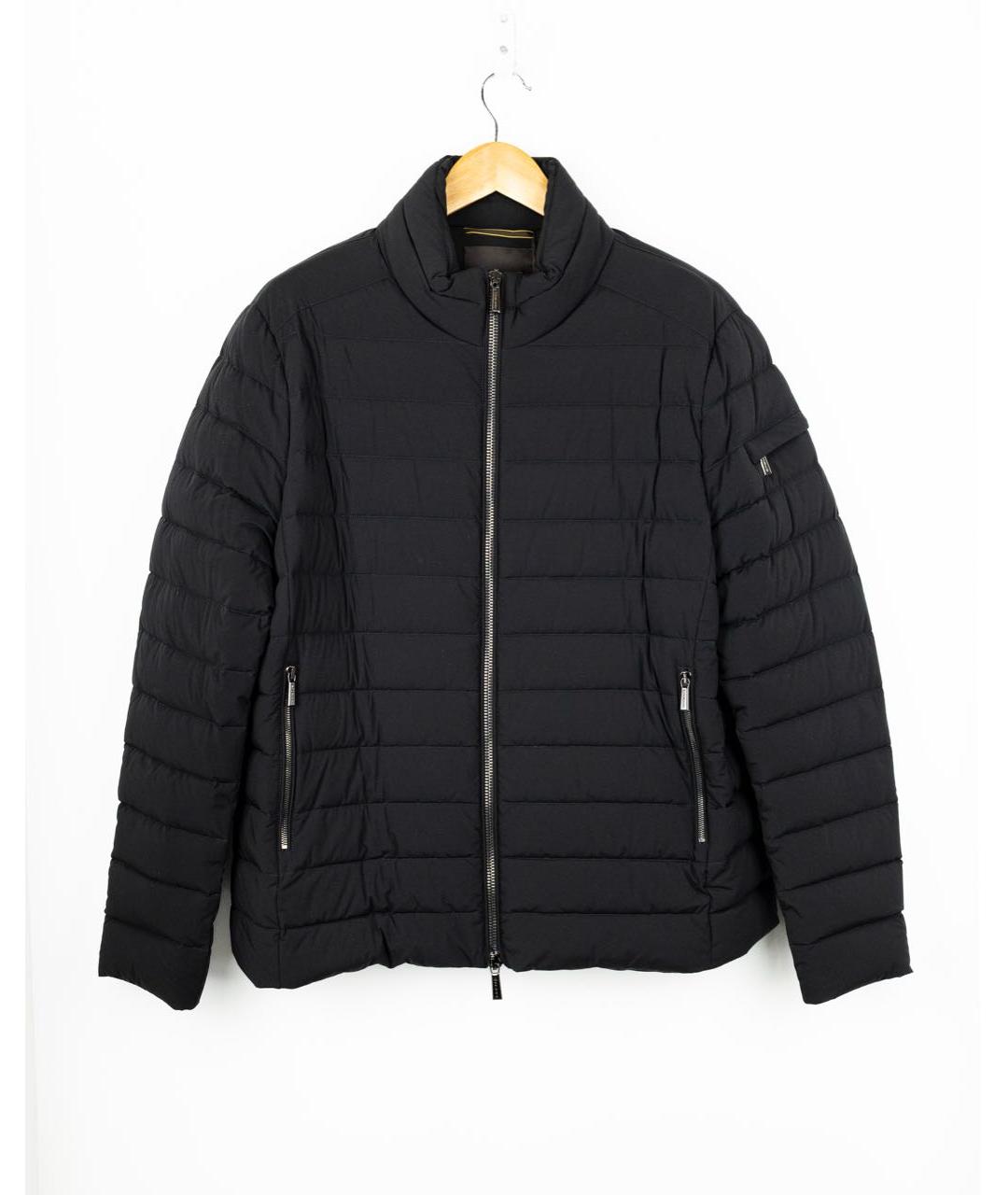 MOORER Черная полиэстеровая куртка, фото 5