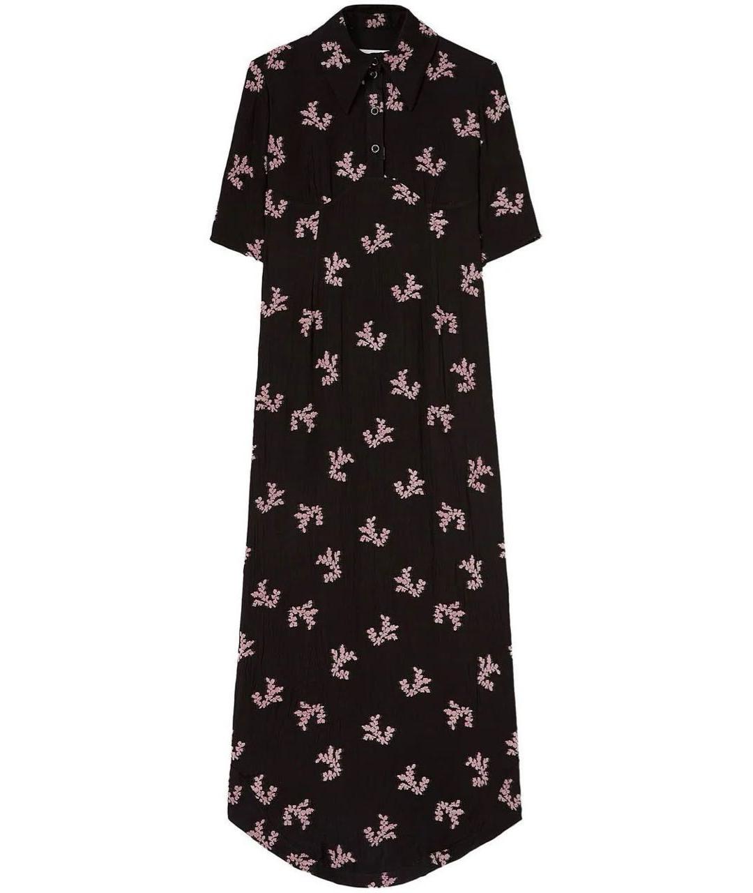 JIL SANDER Черное хлопковое коктейльное платье, фото 1