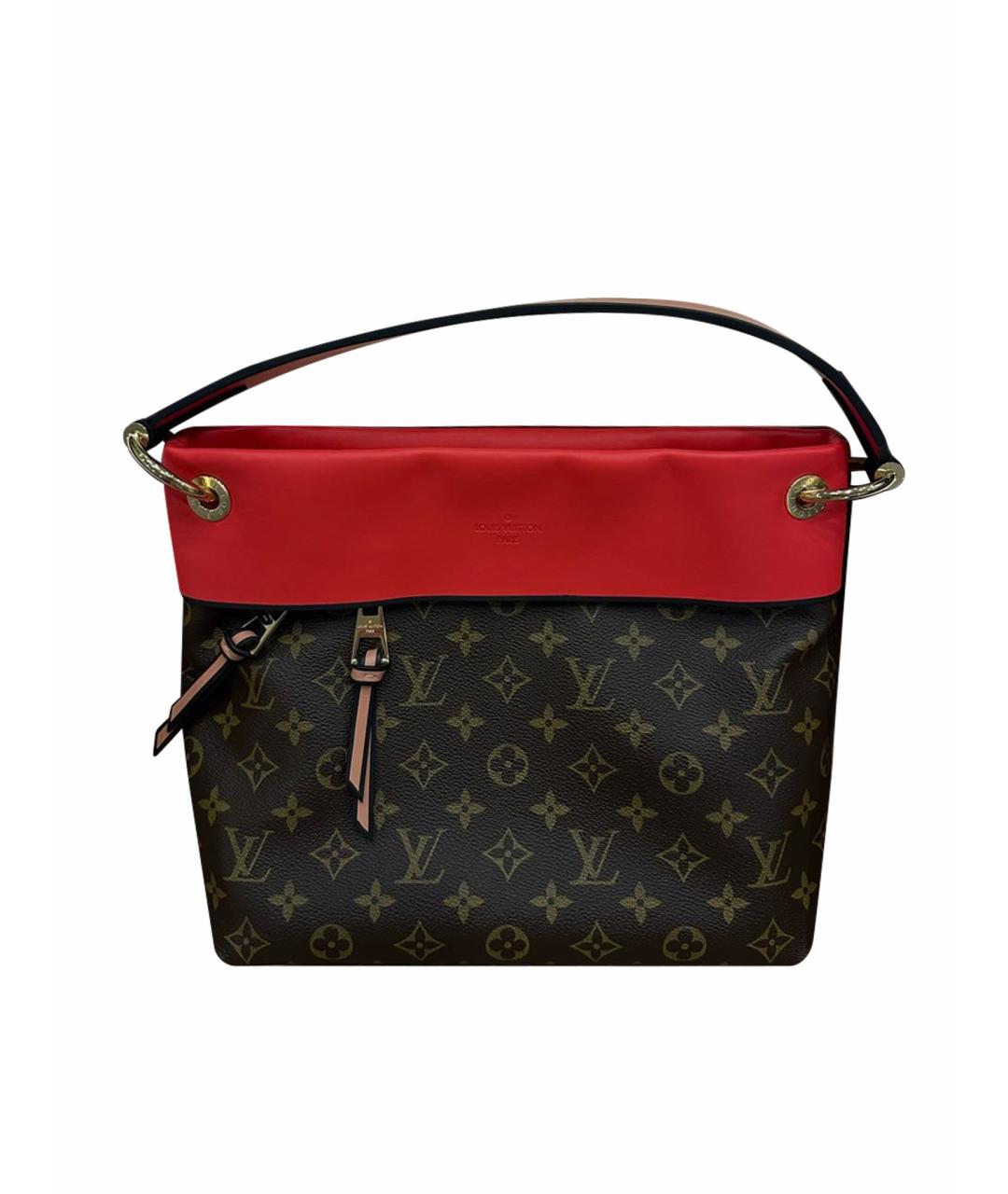 LOUIS VUITTON Коричневая кожаная сумка через плечо, фото 1