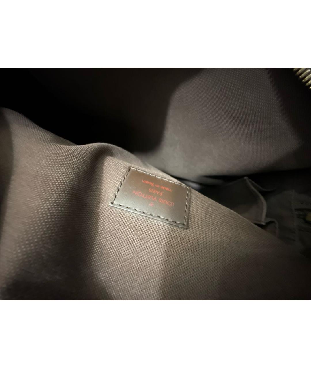 LOUIS VUITTON Коричневая кожаная сумка на плечо, фото 4