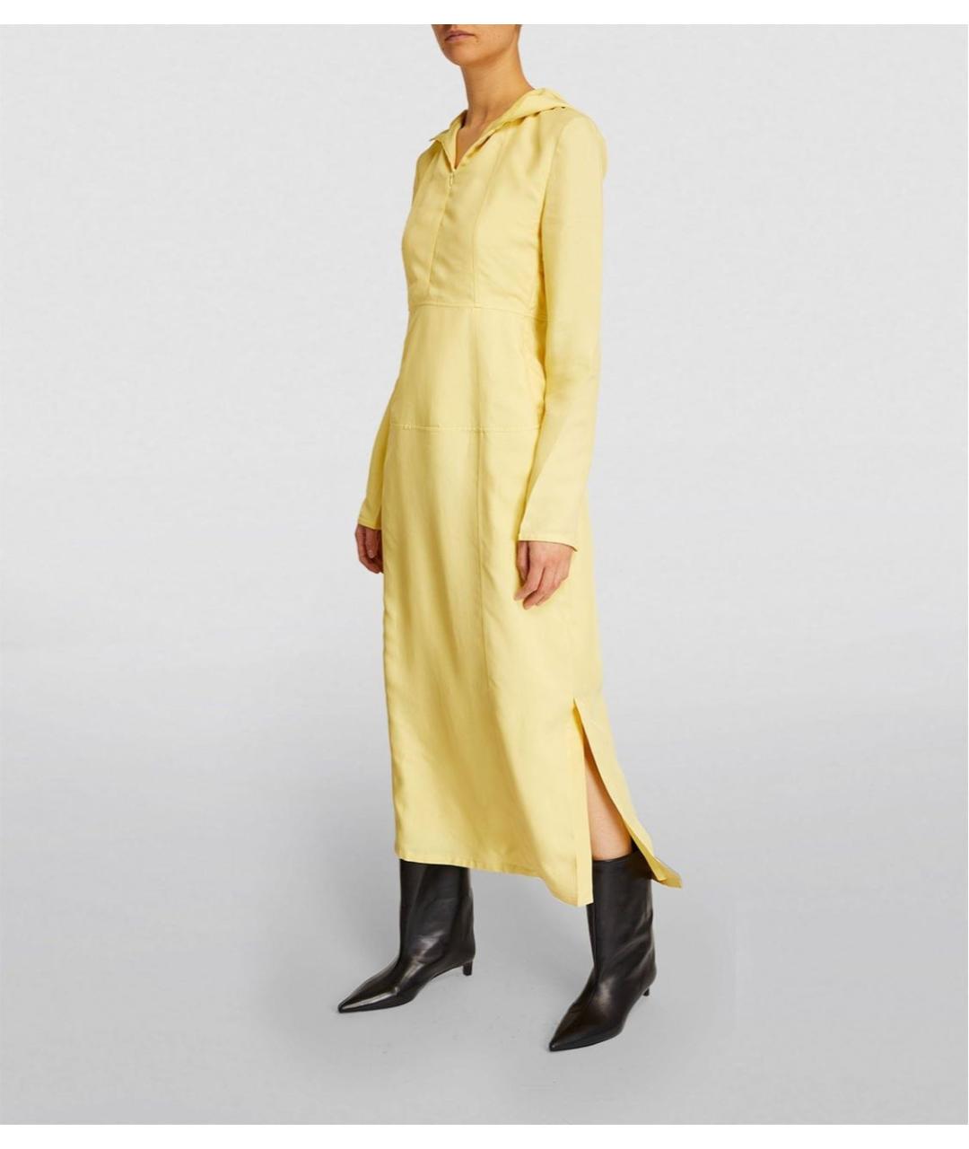 JIL SANDER Желтое хлопковое платье, фото 4