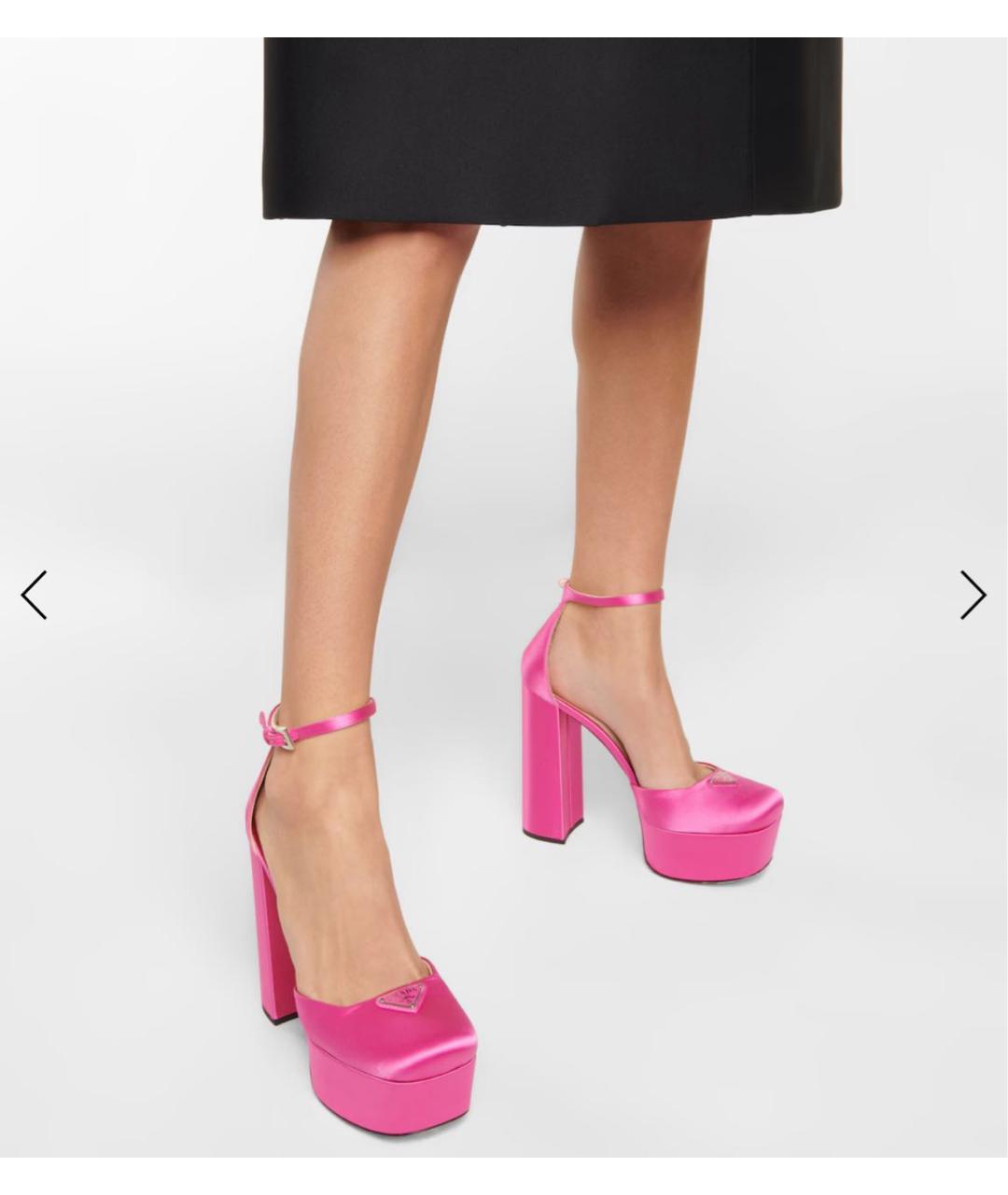 PRADA Фуксия текстильные туфли, фото 5