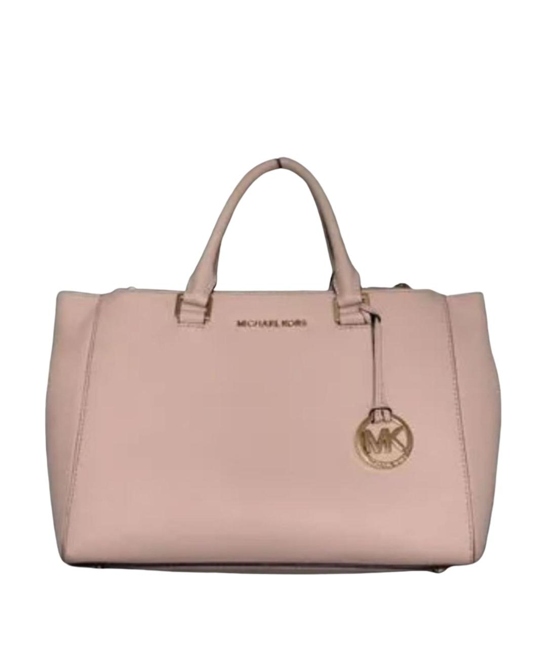 MICHAEL KORS Розовая сумка с короткими ручками из искусственной кожи, фото 1