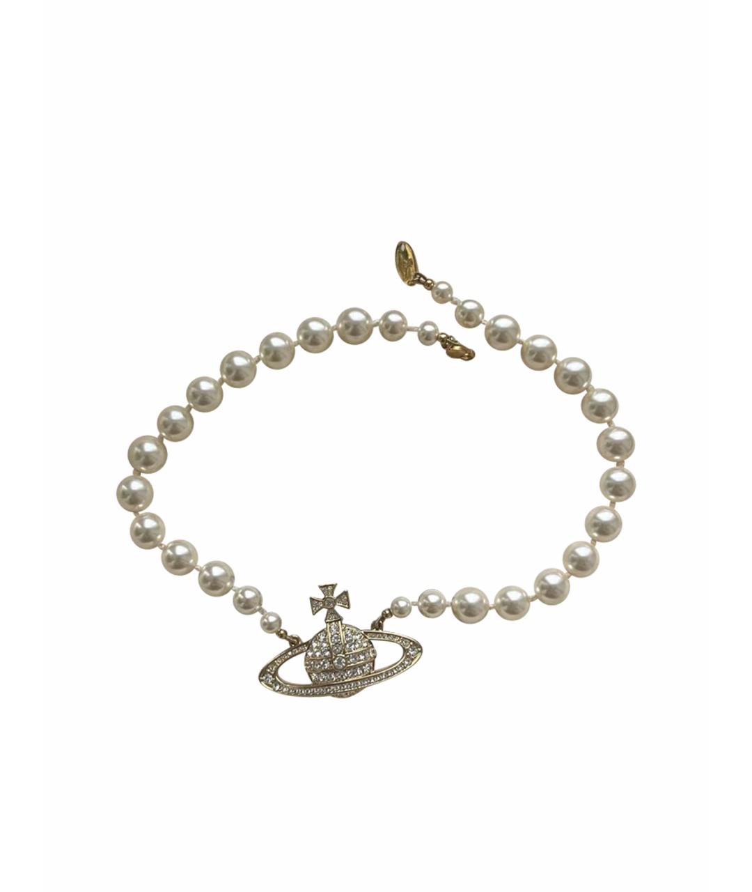 VIVIENNE WESTWOOD Бежевый чокер, фото 1