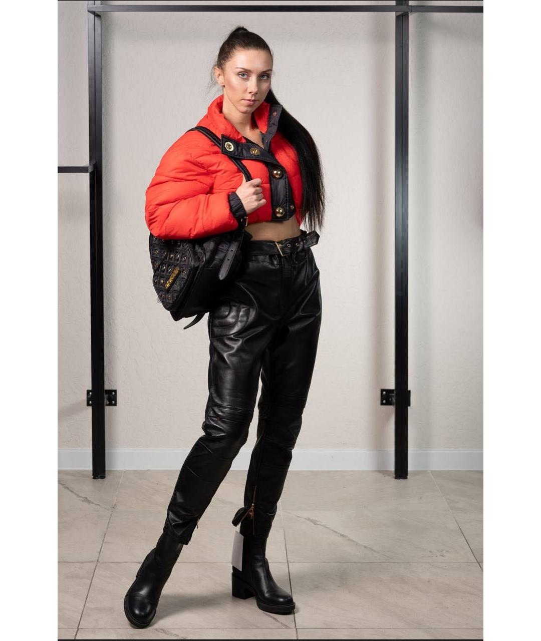 MOSCHINO Красная полиэстеровая куртка, фото 8