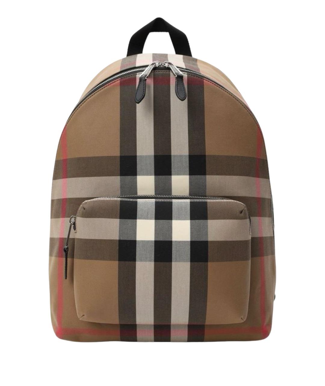 BURBERRY Коричневый тканевый рюкзак, фото 1