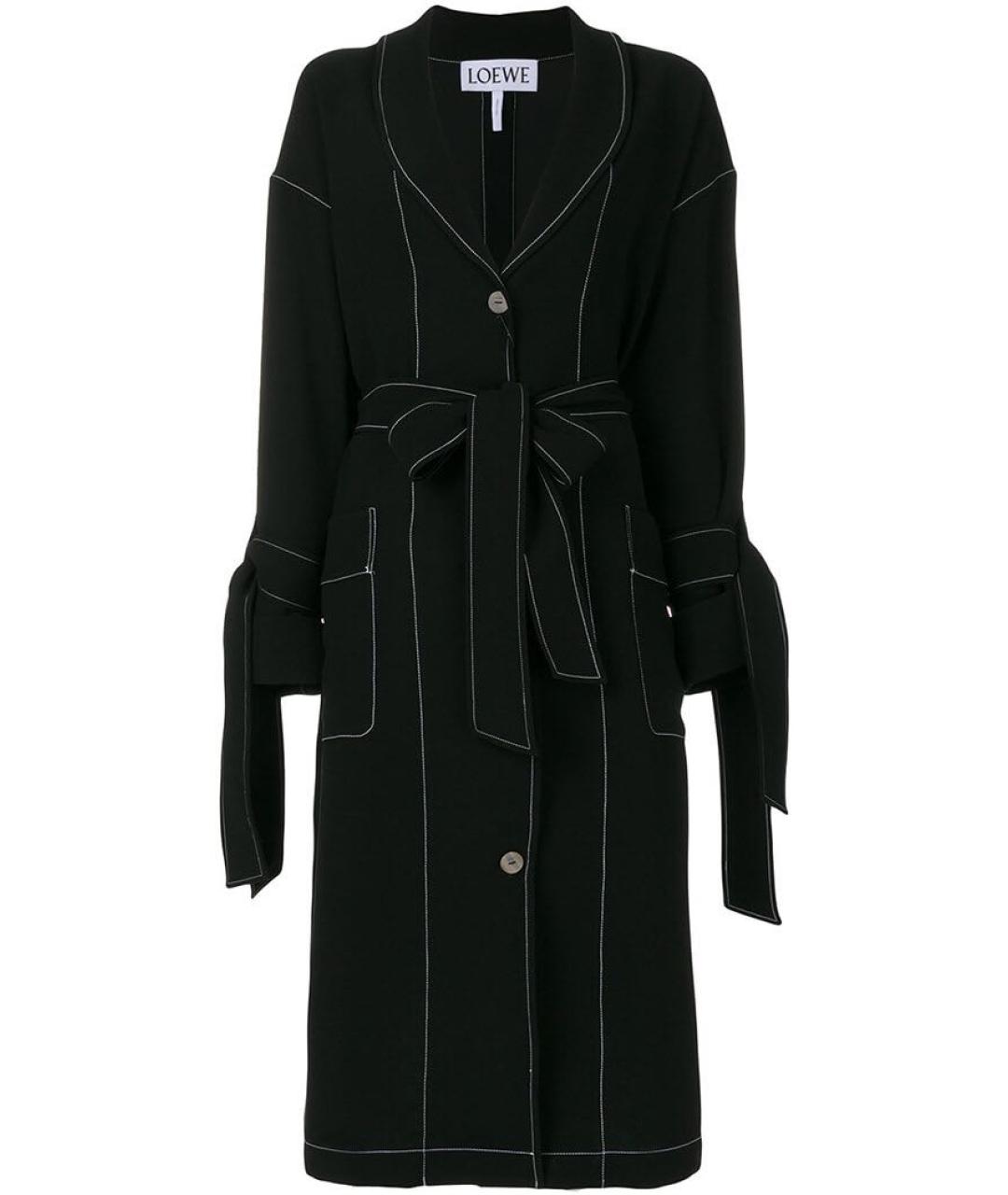 LOEWE Черное полиэстеровое повседневное платье, фото 1