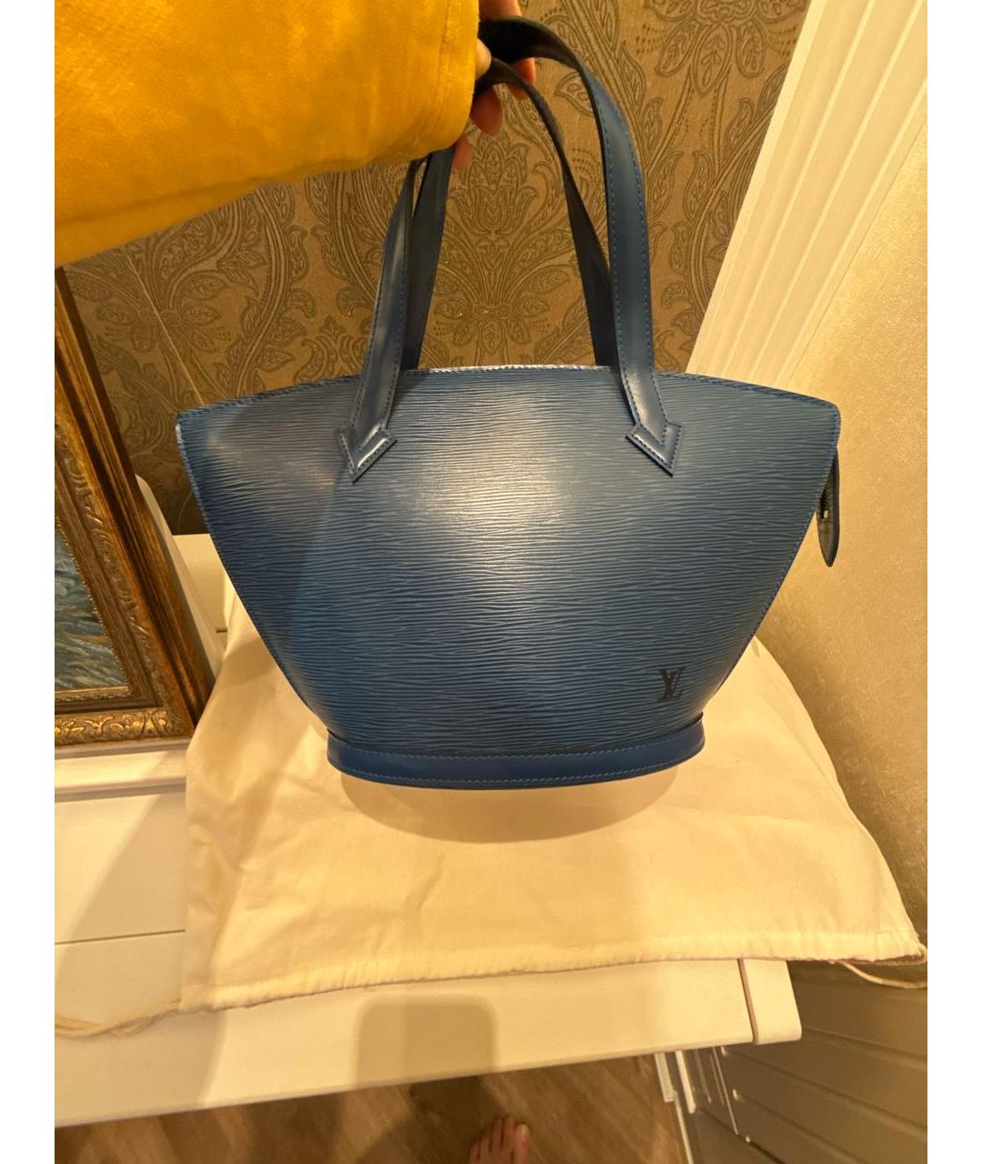 LOUIS VUITTON Темно-синяя сумка с короткими ручками, фото 6