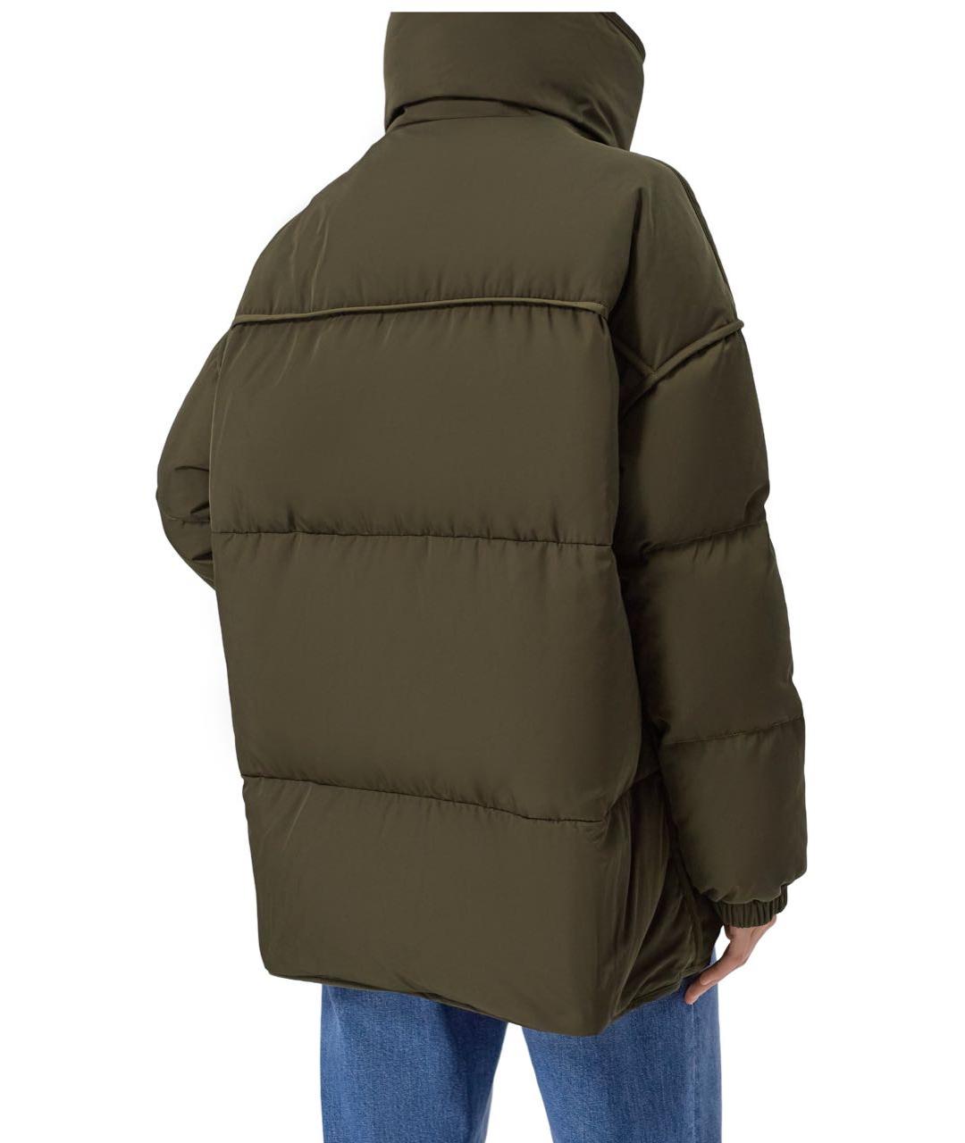YVES SALOMON Хаки полиэстеровый пуховик, фото 2