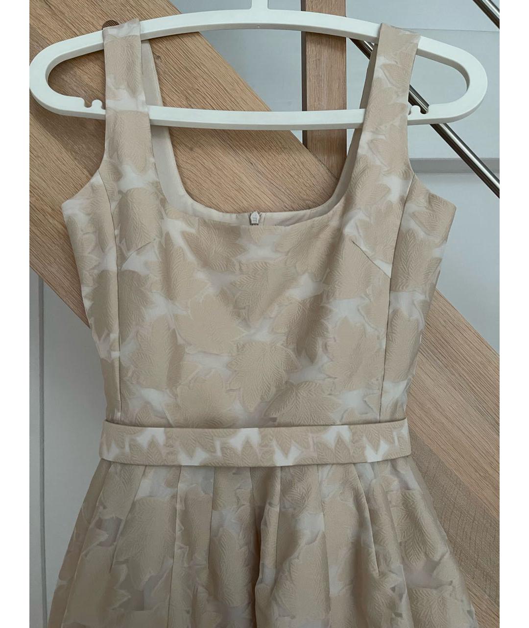 ALEXANDER TEREKHOV Бежевое полиэстеровое платье, фото 4