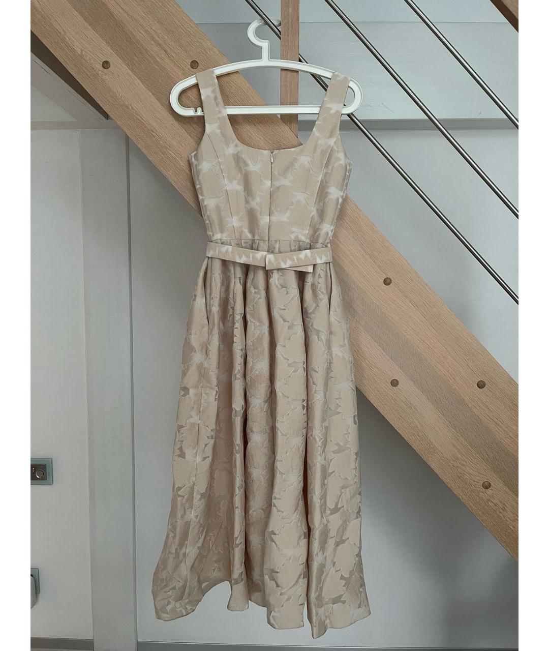 ALEXANDER TEREKHOV Бежевое полиэстеровое платье, фото 2