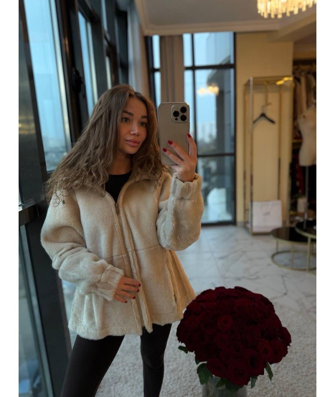 BRUNELLO CUCINELLI Серая шерстяная дубленка, фото 6