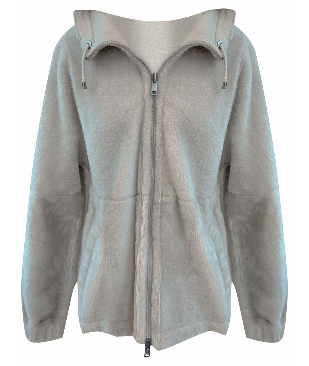 BRUNELLO CUCINELLI Серая шерстяная дубленка, фото 1