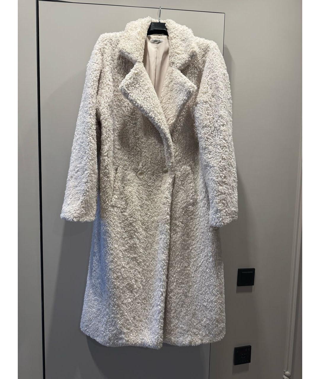 P.A.R.O.S.H. Белая полиэстеровая шуба, фото 6