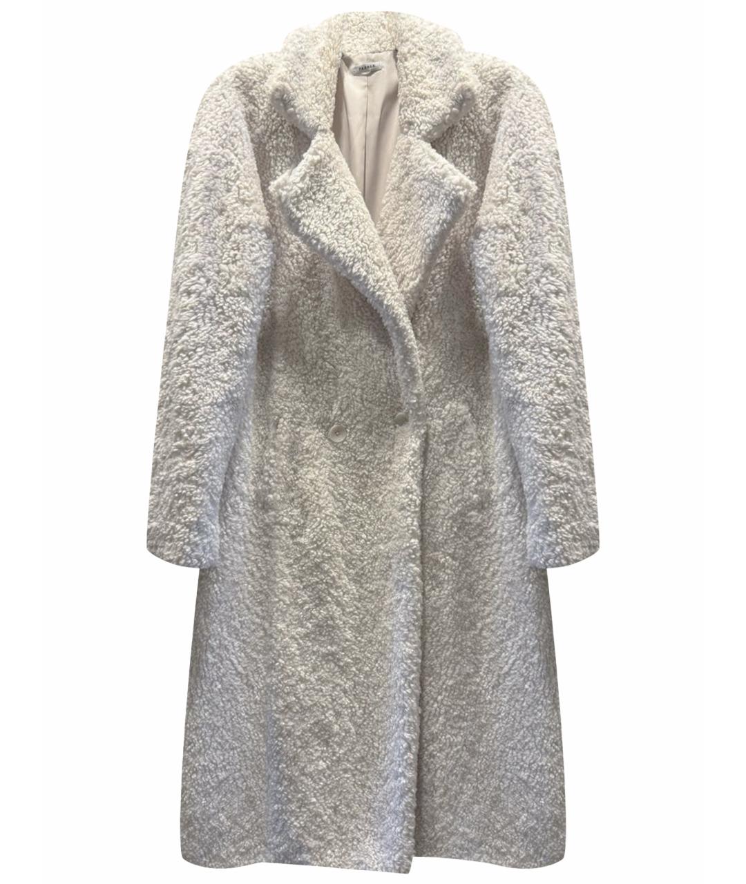 P.A.R.O.S.H. Белая полиэстеровая шуба, фото 1