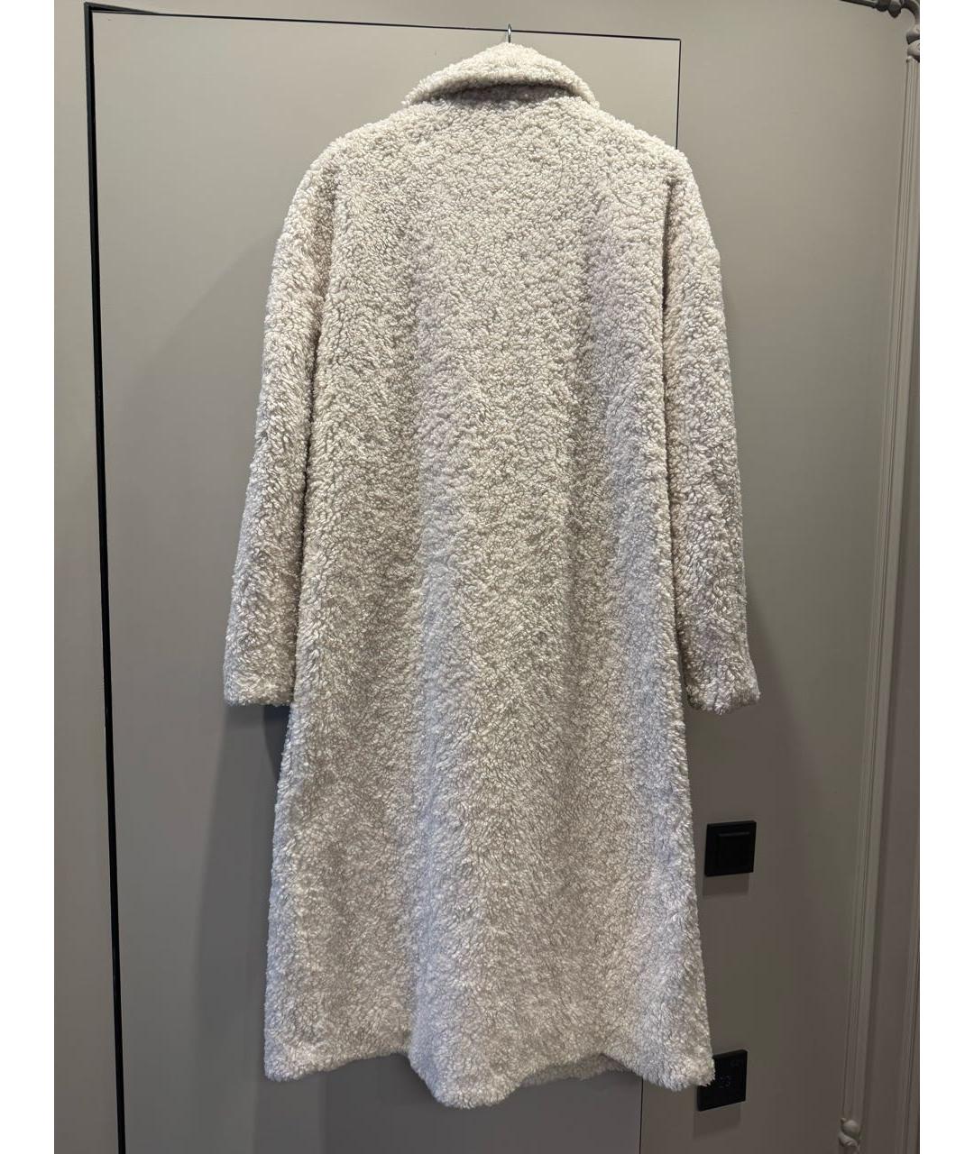 P.A.R.O.S.H. Белая полиэстеровая шуба, фото 2