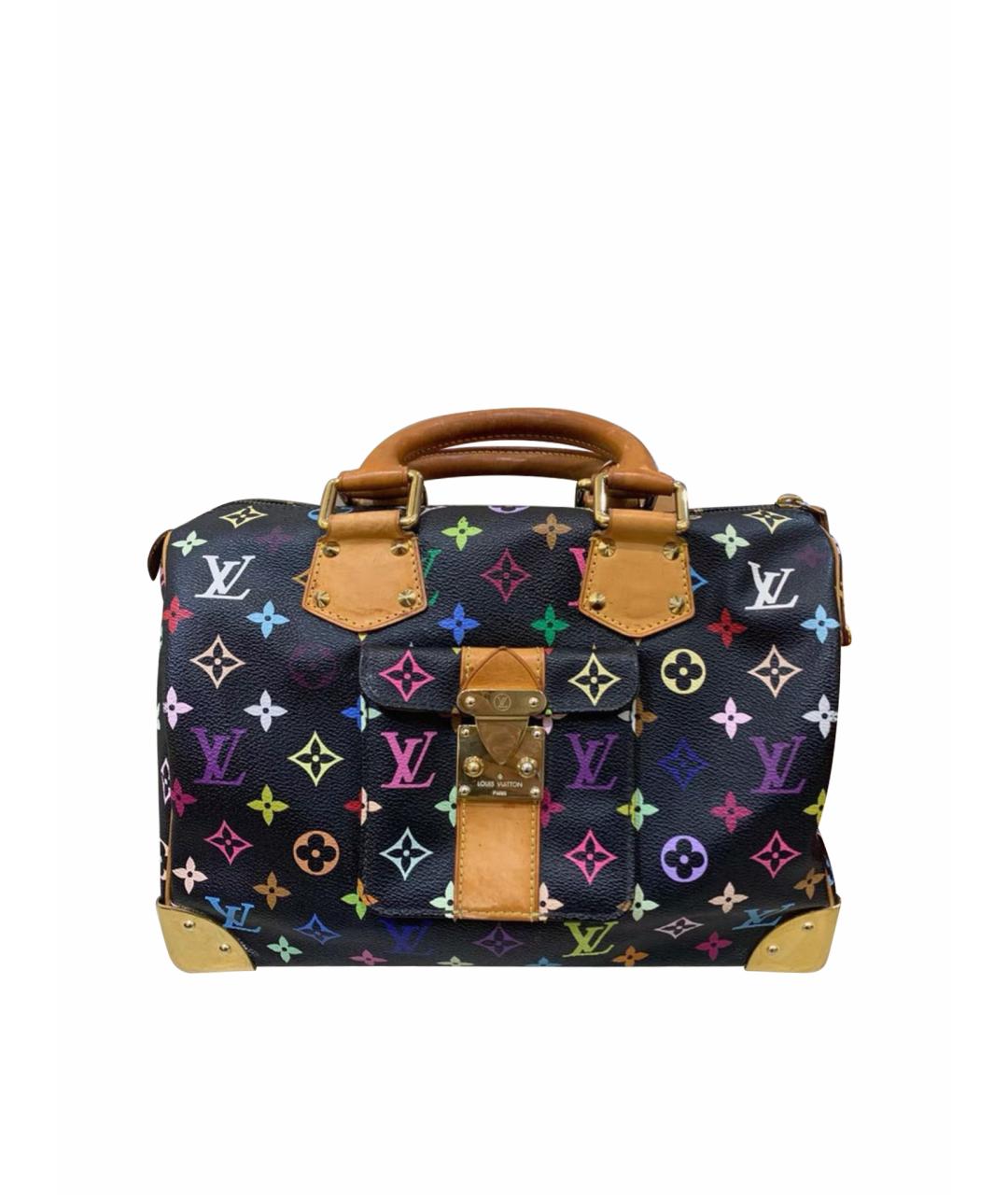 LOUIS VUITTON Черная сумка с короткими ручками, фото 1