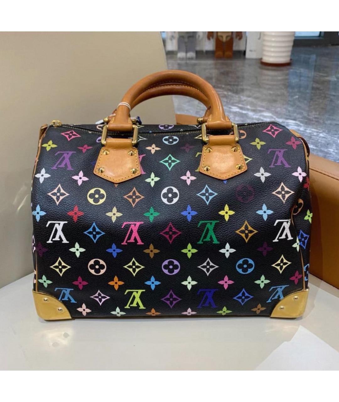 LOUIS VUITTON Черная сумка с короткими ручками, фото 3