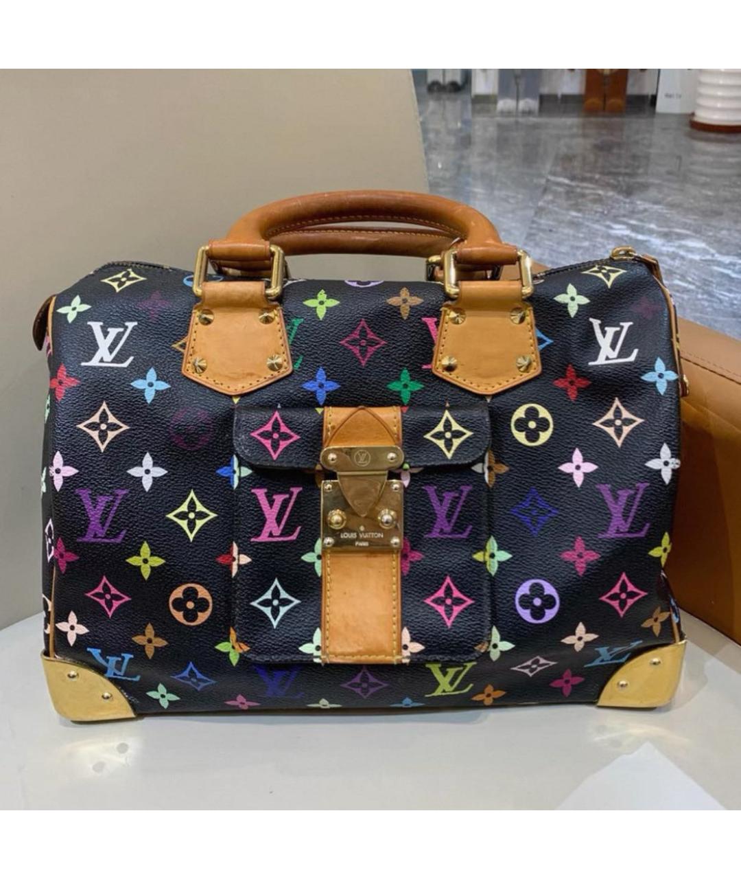 LOUIS VUITTON Черная сумка с короткими ручками, фото 2
